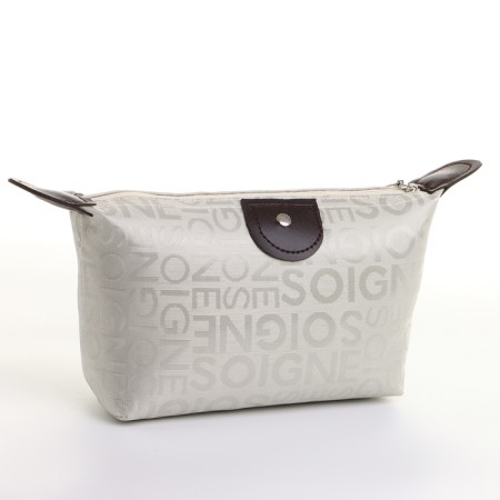 Lightning cosmetic bag, gray color
