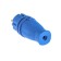 Portable fork B16-001, 16 A, 250 V, IP44, with salary, rubber, blue