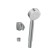 Shower headset Cersanit Cari 63389, watering can, hose, holder