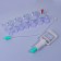 A set of vacuum can for massage, 12 pcs, blue/transparent color