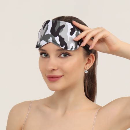 Camouflage mask for sleeping 20 × 8.5 cm, elastic band is single, multi -colored-1