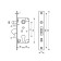 Castle Castle for sliding gates, Bulat ZV 4-1K.40.72.22.04, under c/m, chrome