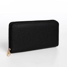 Women's wallet with lightning, black color