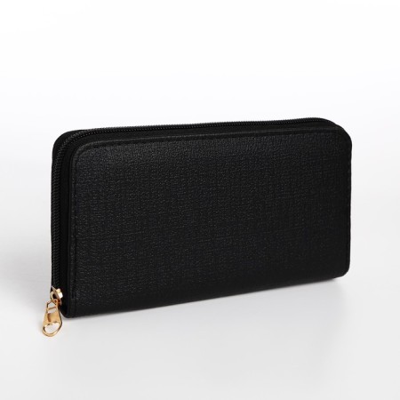 Women's wallet with lightning, black color