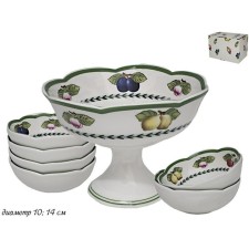 A set of Kreams with rosettes Lenardi Fruit, 6 pcs