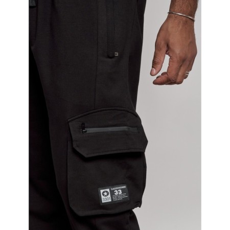 Sports male trousers, size 52, black color-14