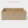 Organizer for storing linen of the Dolyan "Points", 4 cells, 29 × 29 × 10 cm, beige color