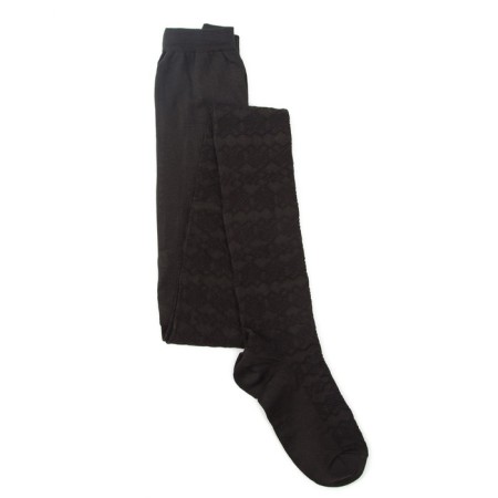 Pantyhose children's openwork, black color, height 146-152 cm