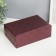 Casket to the leatherette for jewelry "Damascus" wine 7.5x22x15 cm