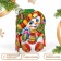 Gift box "Snowman", 12 x 6.6 x 14.4 cm