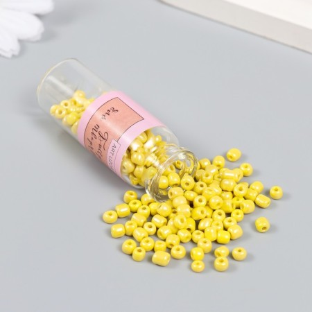 Bead 6/0 in the bottle "Golden Apricot" 20 g ceramic shine 6x2x2 cm-1