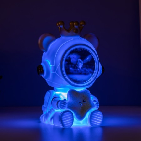 Night-wound-wound bear with a star Led usb white 12x12x16.5 cm Risalux-5