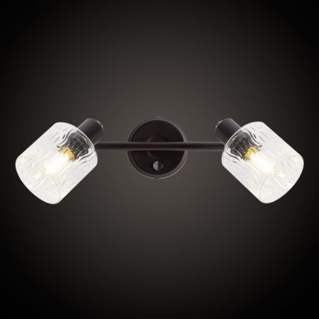 Sconces Citilux "Artist" CL510525, 37x15 cm, 2x40W, E14, brown color-1