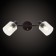 Sconces Citilux "Artist" CL510525, 37x15 cm, 2x40W, E14, brown color