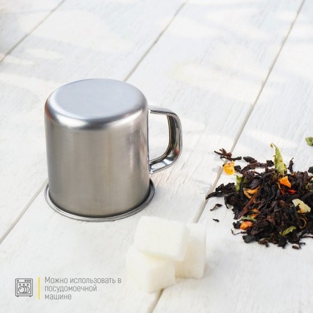 Magic mug of "Mayly", 100 ml, d = 6 cm, chrome color-2