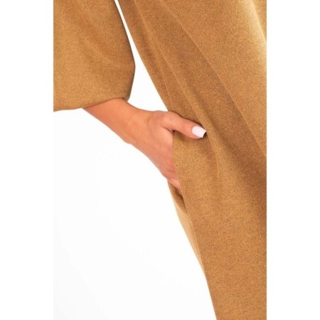 Female dress, size 46, mustard color-7