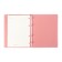 Notebook A5+ 120l Escalada, soft region, leather claim, kr bl 70 g/m2, pink