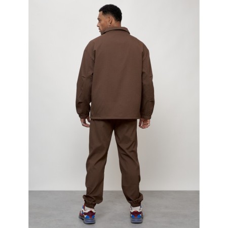 Male tracksuit, size 50, brown color-3