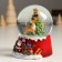 Souvenir Polystone Water Ball "Deer at the elegant Christmas tree" 7x8x9 cm