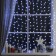 Garland "Curtain" 2 x 1.5 m with nozzles "Hedgehog", IP20, Transparent thread, 360 LED, white glow, 8 modes, 220 V