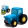 Bath toy "Blue Tractor with a Smile", 10 cm