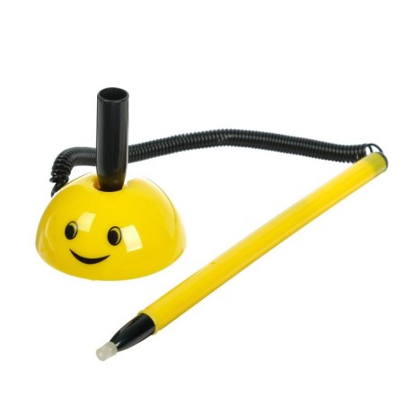 Ballpoint pen on the self -adhesive stand attomex smile 0.5 mm, replaced rod, blue ink, plastic spring-1