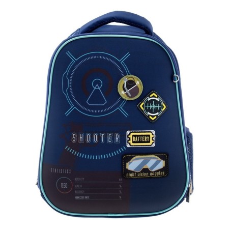 Frame backpack 38 x 29 x 15 cm, Hatber Ergonomic Light "Shooter", Blue NRK_71043-3
