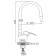 Accoona A4844N kitchen mixer, single -leaf, silicone spout, silumin, red/chrome