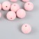 Beads for creativity velvet spraying "pink pastil" set 10 pcs d = 1.4 cm