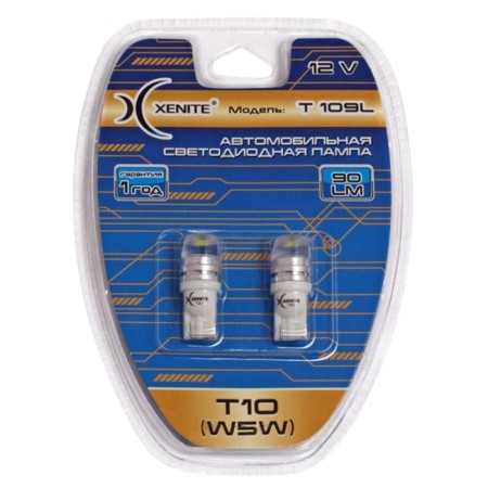 LED lamp Xenite T109L 12V (T10/W5W) (brightness 90LM), 2 pcs-1