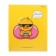 Notebook of 48 sheets in the cage "Creative duckling", cover coated cardboard, glitter, mix