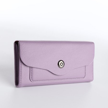 Women's wallet on magnet, lilac color