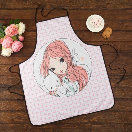 Apron Ethel Love Life "Leia" 70x80cm, 100%PE