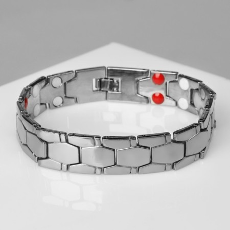 Bracelet male "Atlant" snakes, color silver, 22.5 cm