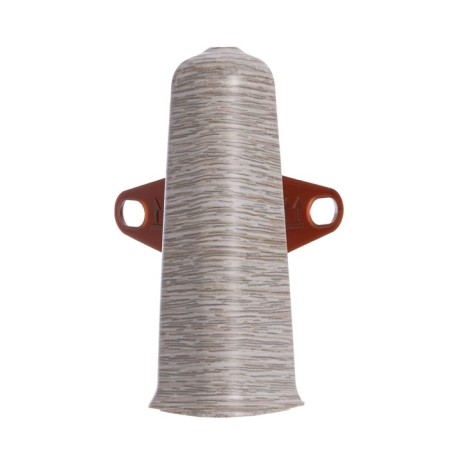 Outdoor angle (external) with fasteners for skirting board 85mm "decoration", 210 oak ash