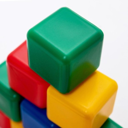 Set of colored cubes, 12 pieces, 4 x 4 cm-7