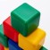Set of colored cubes, 12 pieces, 4 x 4 cm