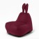 Milk-Milk chair, size 80x90 cm velor, burgundy color