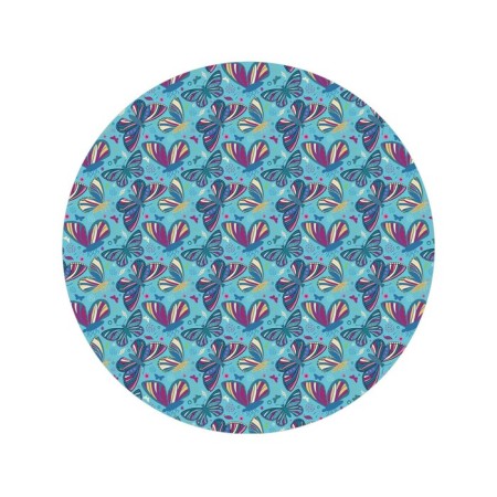 Pareo and beach rug "Mosaic butterflies", d = 150 cm-1