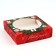 Box for Makarun with low sides "New Year's luxury", wreath, 11x 11x 3 cm, New Year