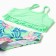 Separate swimsuit for girls, turquoise color, height 122-128 cm