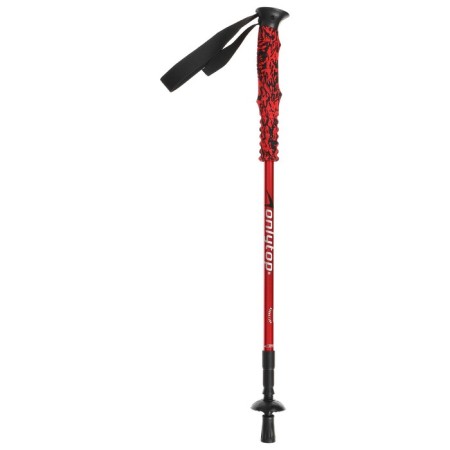 Scandinavian walking onLitop, telescopic, 3 sections, aluminum, up to 135 cm, 1 pcs., Red/blue color,-8