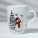Ceramic "Snowman" mug, 350 ml, white color