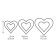 Tescoma delicia "hearts", bilateral, 6 sizes