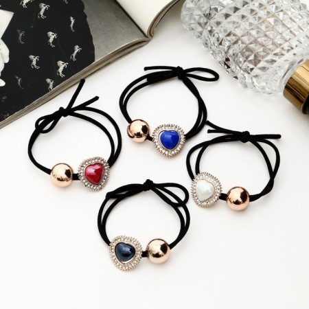 Hair elastic band "Sigrid" 5 cm, mix-1