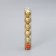 Set of balls plastic D-6 cm, 6 pcs "radiance" golden