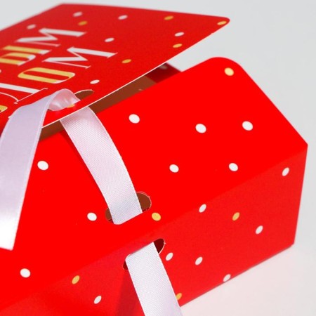 Folding Gift Box "Heat and Good", 16.5 x 12.5 x 5 cm, New Year-4