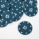 A set of chips with a face value of 25, plain, blue, in a set 25 pcs.
