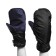The mittens are insulated, short, color mix