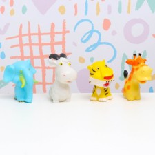A set of toys - bathing foods in the bathtub 